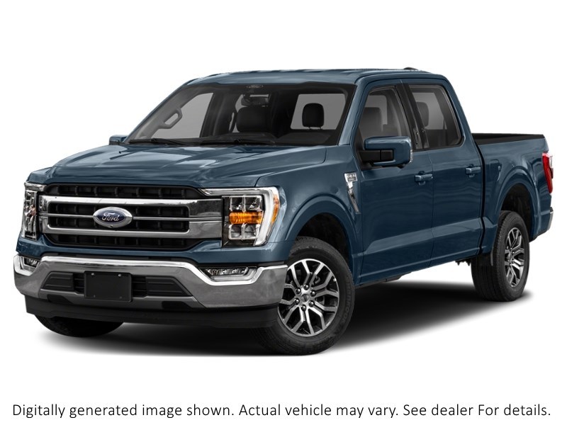 2022 Ford F-150 Lariat 4WD Supercrew 5.5' Box Antimatter Blue Metallic  Shot 21