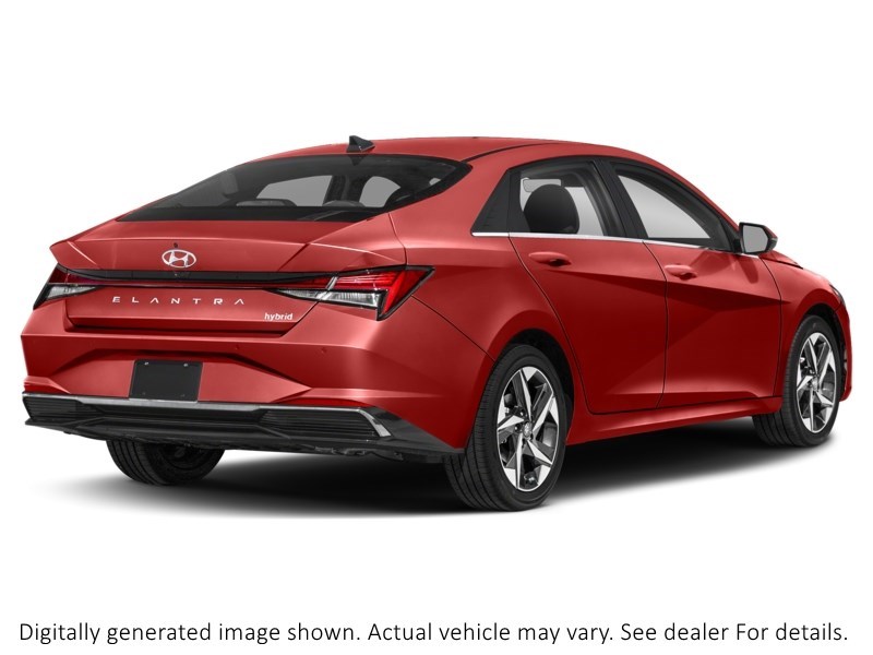 2021 Hyundai Elantra Hev Preferred DCT Fiery Red  Shot 6