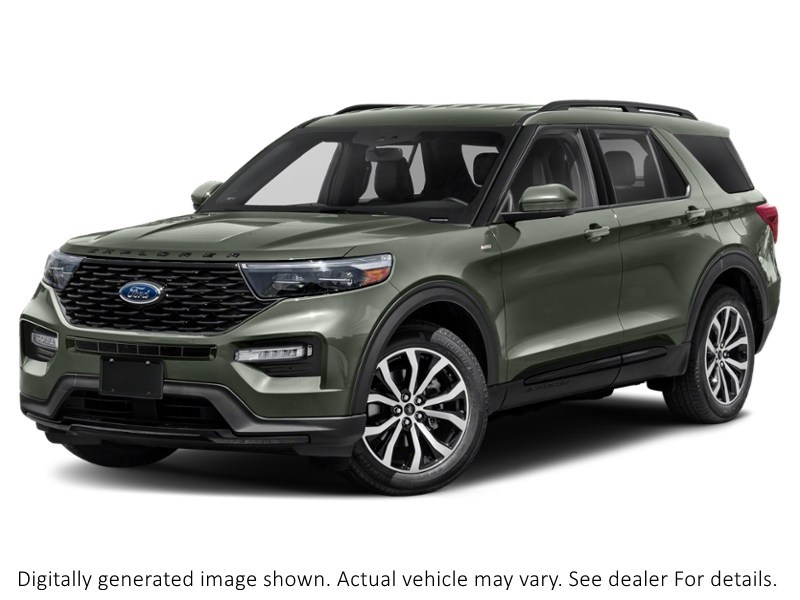 2022 Ford Explorer St-Line 4WD Forged Green Metallic  Shot 37