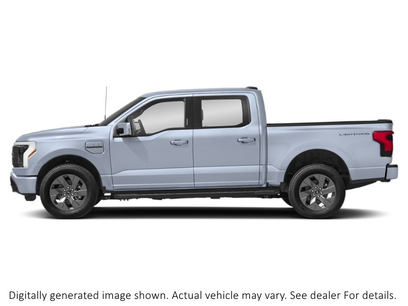 2022 Ford F-150 Lightning Lariat 4WD Supercrew 5.5' Box Iced Blue Silver Metallic  Shot 3