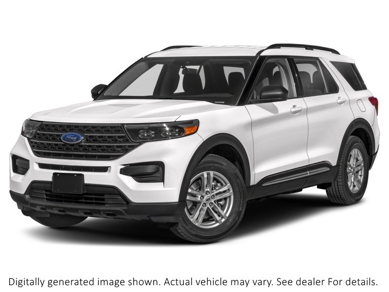 2023 Ford Explorer XLT 4WD Star White Metallic Tri-Coat  Shot 1