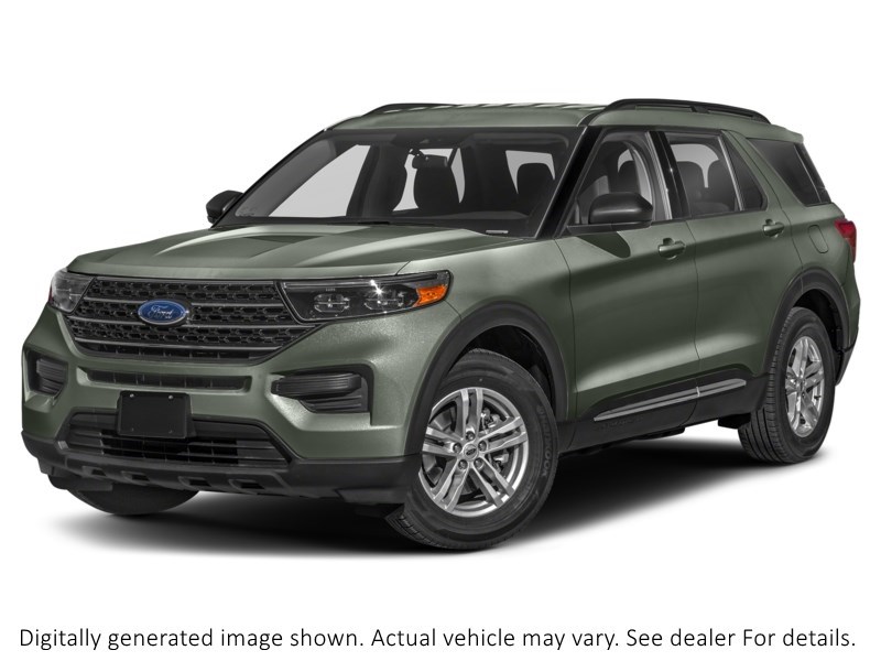 2023 Ford Explorer XLT 4WD Forged Green Metallic  Shot 40