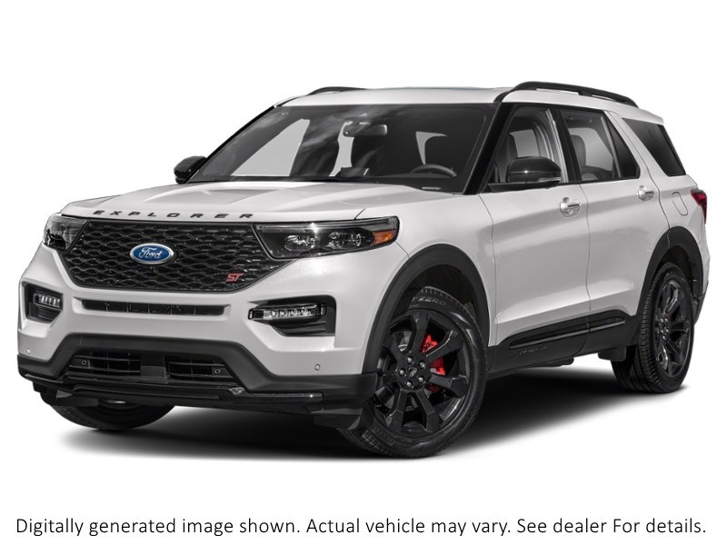 2023 Ford Explorer ST | 4WD | 3.0L | Roof | Tech Pkg | 360 | 21S Star White Metallic Tri-Coat  Shot 1