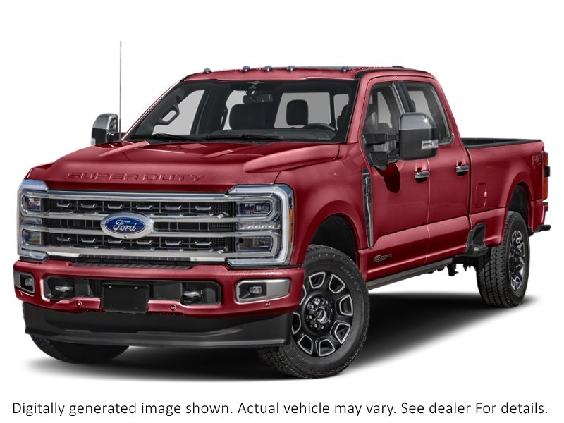 2024 Ford Super Duty F-350 Drw Platinum 4WD Crew Cab 8' Box Rapid Red Metallic Tinted Clearcoat  Shot 10