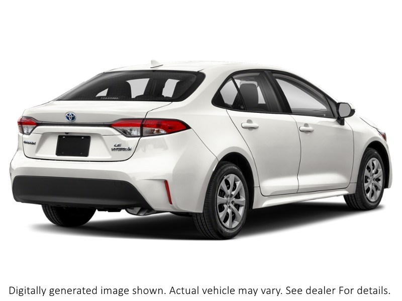 2023 Toyota Corolla Hybrid Hybrid LE CVT AWD White  Shot 6