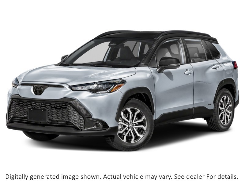 2024 Toyota Corolla Cross Hybrid Hybrid SE AWD Sonic Silver Metallic w/Black Roof  Shot 34