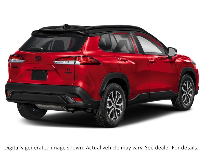 2024 Toyota Corolla Cross Hybrid Hybrid SE AWD Barcelona Red Metallic w/Black Roof  Shot 30