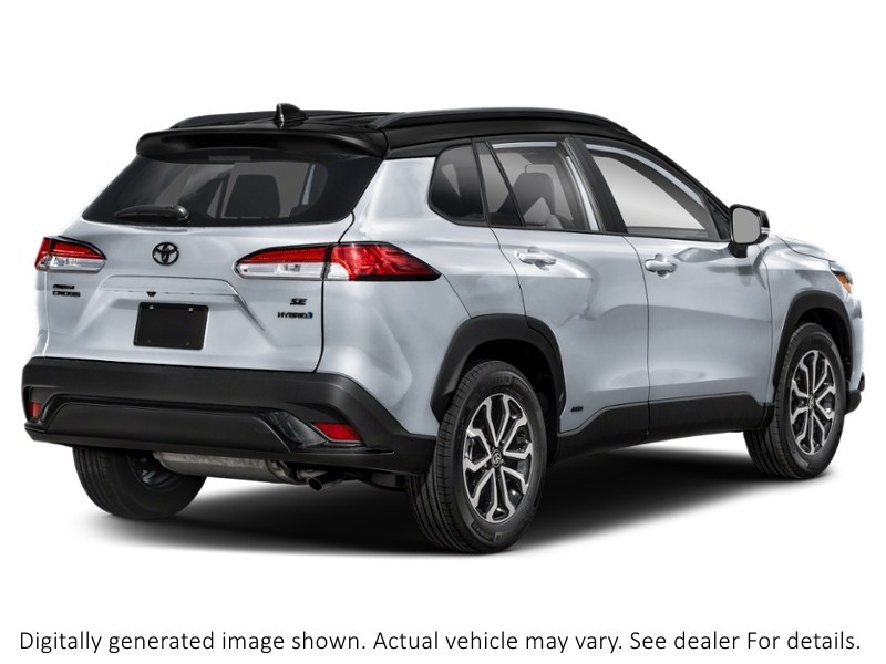 2024 Toyota Corolla Cross Hybrid Hybrid SE AWD Sonic Silver Metallic w/Black Roof  Shot 32