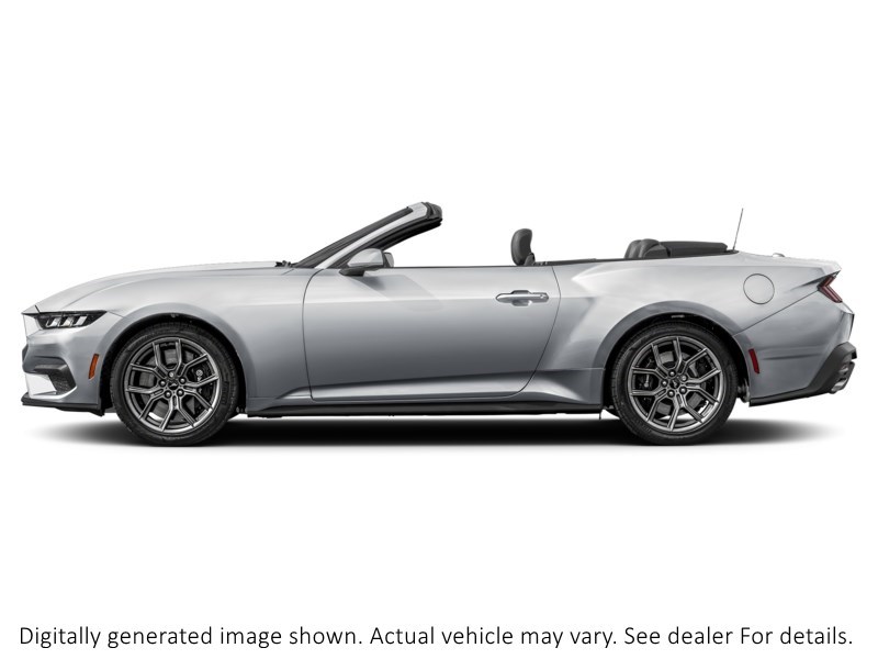 2026 Ford Mustang Ecoboost Convertible Iconic Silver Metallic  Shot 3