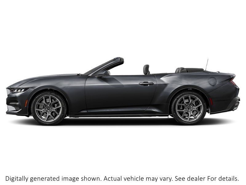 2026 Ford Mustang Ecoboost Convertible Shadow Black  Shot 3