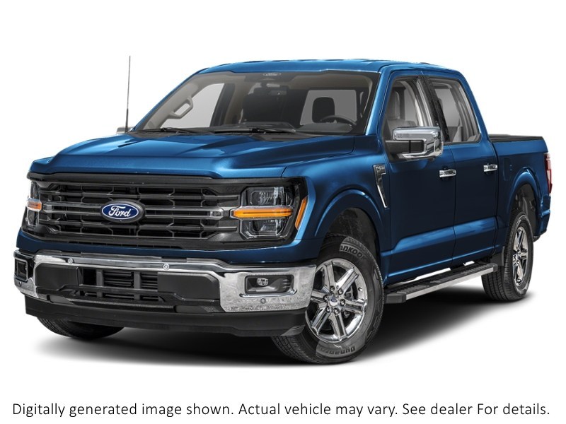 2025 Ford F-150 XLT 4WD Supercrew 5.5' Box Antimatter Blue Metallic  Shot 35