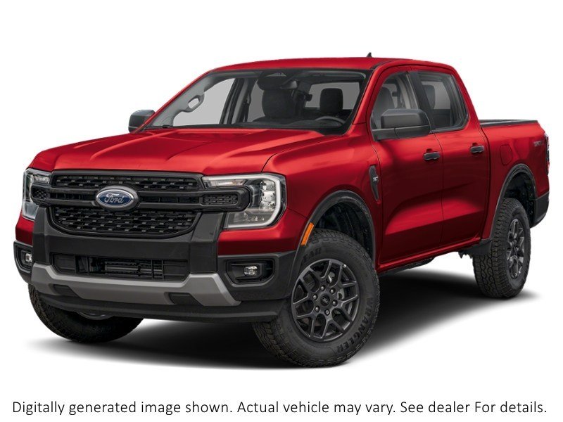 2026 Ford Ranger XLT 4WD Supercrew 5' Box Ruby Red Metallic Tinted Clearcoat  Shot 4