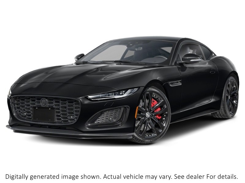 2024 Jaguar F-Type R75 Coupe P575 AWD Santorini Black Metallic  Shot 1