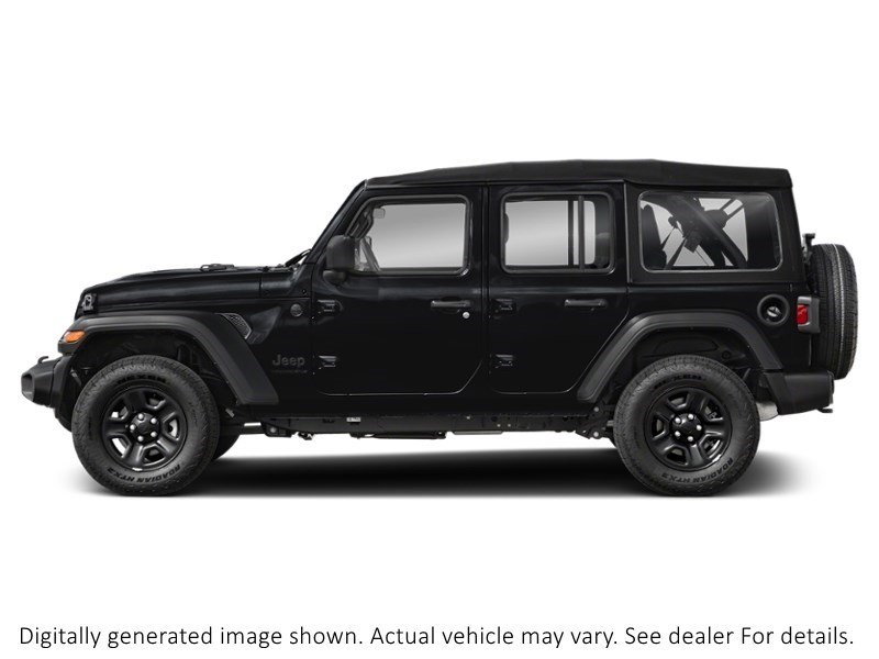 2024 Jeep Wrangler Sahara 4 Door 4X4 Black  Shot 3