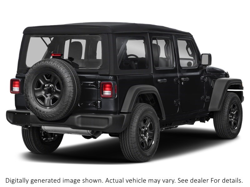 2024 Jeep Wrangler Sahara 4 Door 4X4 Black  Shot 2
