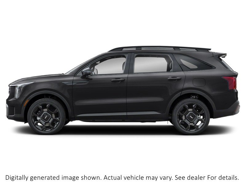 2025 Kia Sorento X-Line Limited AWD W/Olive Brown Interior Ebony Black  Shot 3