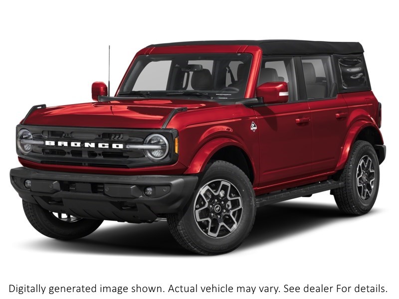 2026 Ford Bronco Outer Banks 4 Door 4X4 Ruby Red Metallic Tinted Clearcoat  Shot 1