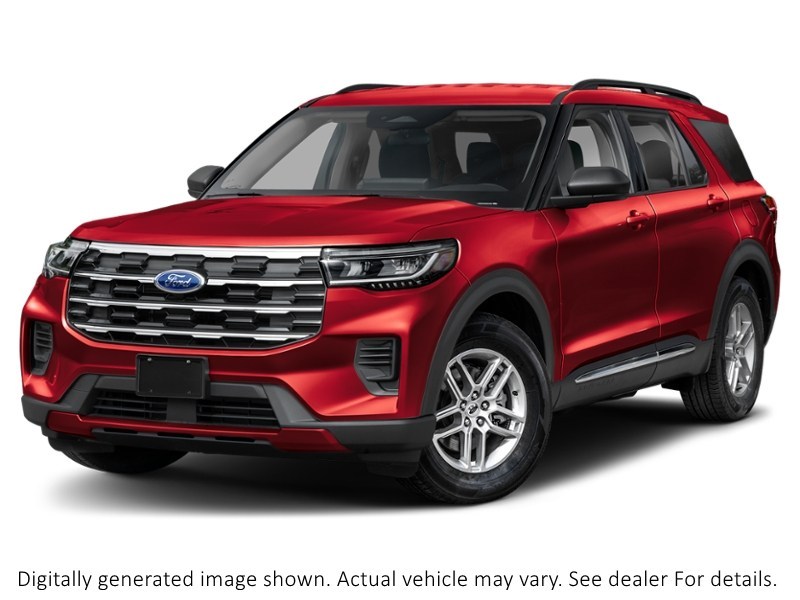 2027 Ford Explorer Active W/200A Pkg 4WD Ruby Red Metallic Tinted Clearcoat  Shot 1