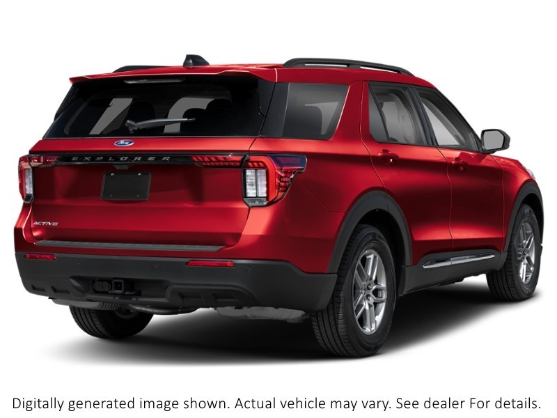 2027 Ford Explorer Active W/200A Pkg 4WD Ruby Red Metallic Tinted Clearcoat  Shot 2