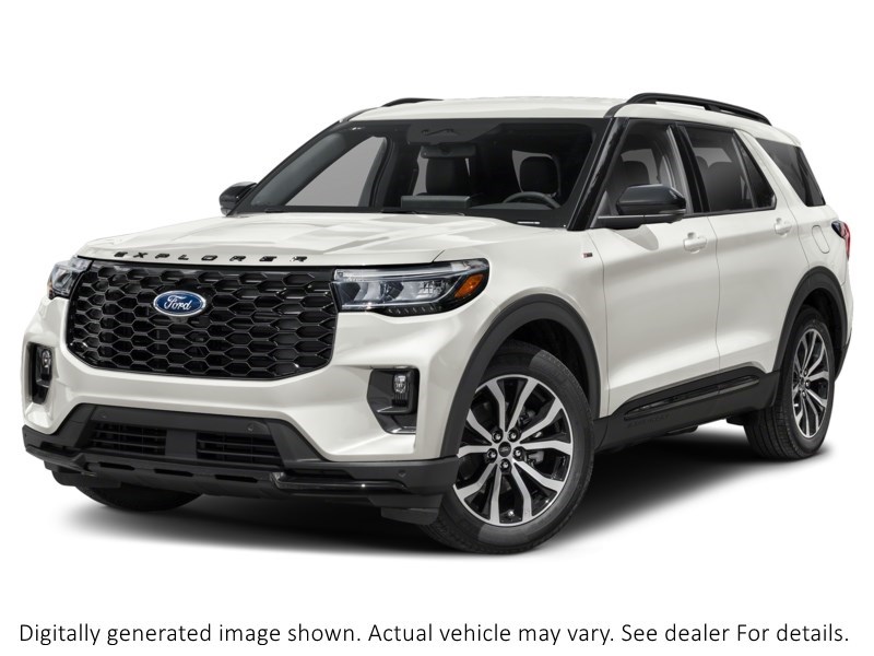 2026 Ford Explorer St-Line 4WD Star White Metallic Tri-Coat  Shot 4