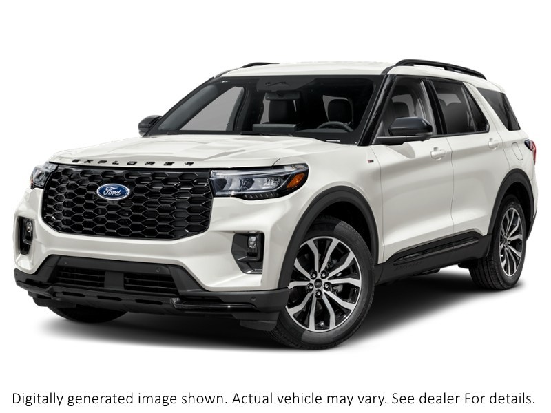 2026 Ford Explorer St-Line 4WD Star White Metallic Tri-Coat  Shot 4