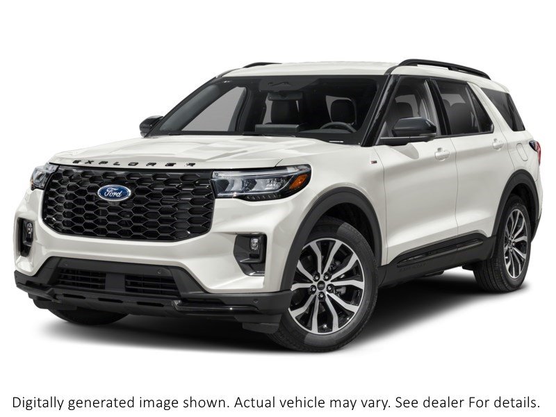 2026 Ford Explorer St-Line 4WD Star White Metallic Tri-Coat  Shot 1