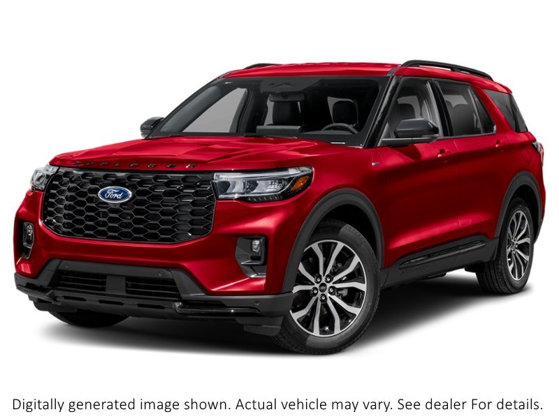2026 Ford Explorer St-Line 4WD Rapid Red Metallic Tinted Clearcoat  Shot 1