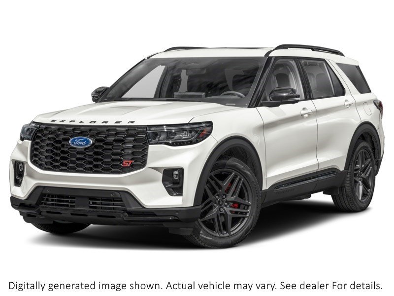 2026 Ford Explorer ST 4WD Star White Metallic Tri-Coat  Shot 4