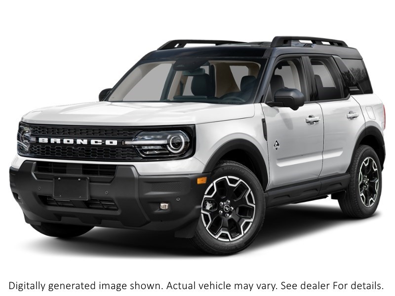 2026 Ford Bronco Sport Outer Banks 4X4 Space White Metallic  Shot 1