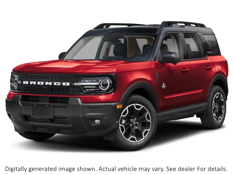 2026 Ford Bronco Sport Outer Banks 4X4 Ruby Red Metallic Tinted Clearcoat  Shot 1