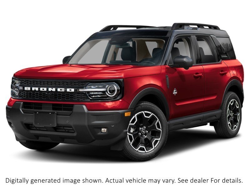2026 Ford Bronco Sport Outer Banks 4X4 Ruby Red Metallic Tinted Clearcoat  Shot 4