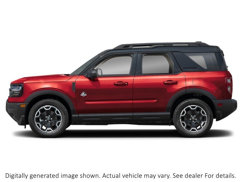 2026 Ford Bronco Sport Outer Banks 4X4 Ruby Red Metallic Tinted Clearcoat  Shot 5