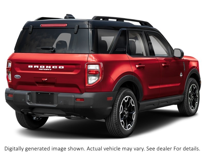 2026 Ford Bronco Sport Outer Banks 4X4 Ruby Red Metallic Tinted Clearcoat  Shot 6