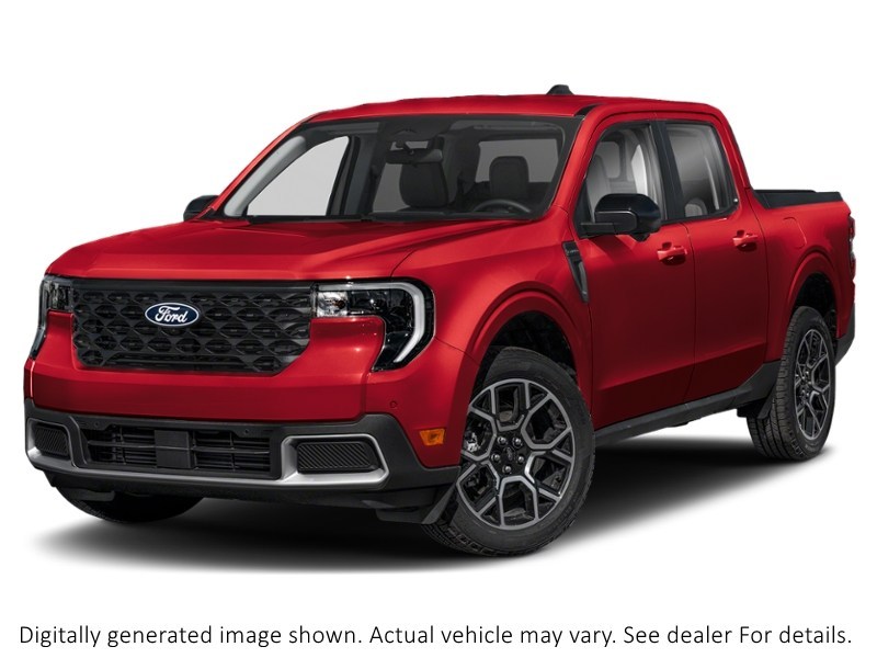 2026 Ford Maverick Lariat AWD Supercrew Ruby Red Metallic Tinted Clearcoat  Shot 4